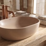 REA - Umyvadlo na desku Focus Taupe REA-U3228