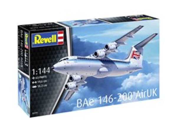 Plastic ModelKit letadlo 03791 - Bae 146 (RJ85) (1:144)