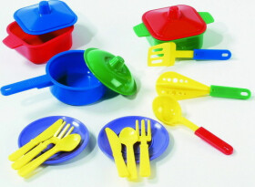 Jídelní set - talířky + příbory