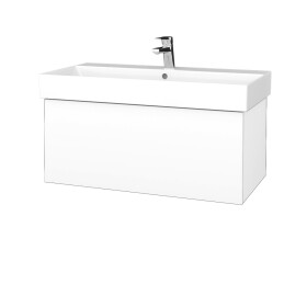 Dřevojas - Koupelnová skříňka VARIANTE SZZ 85 umyvadlo Glance - N01 Bílá lesk / M01 Bílá mat 261788
