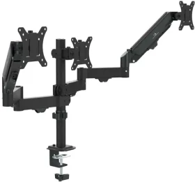Maclean MC-137 černá / Stolní držák pro tři monitory / 17-27" / VESA 75x75-100x100 / nosnost 8 kg (3)