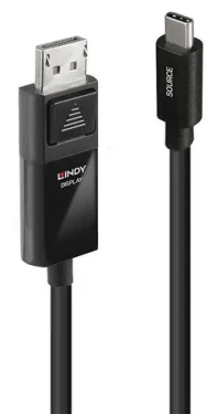 Lindy USB-C na DisplayPort 8K60 černá / Kabel / HDR / 2 m (43342)