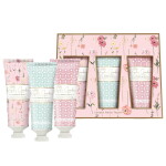 Baylis & Harding Dárková sada krémů na ruce Rose & Poppy & Vanilla, růžová barva, plast