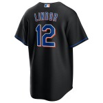 Nike Pánský dres New York Mets MLB Francisco Lindor #12 - Černá Velikost: XL