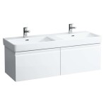 Laufen - Pro S Dvojumyvadlo, 130x46 cm, se 6 otvory pro baterie, s LCC, bílá H8149684001081