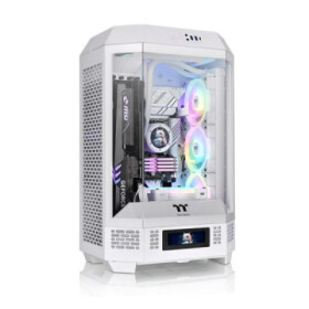 THERMALTAKE Case The Tower 300, mATX, Průhledná bočnice, 2x 140mm Fan, bílá EDF_964031