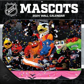 JF Turner Kalendář NHL Mascots 2024 Wall Calendar