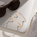 ELENYS Althea – pozlacený náramek 18K žluté zlato Délka náramku: Průměr 5,6 cm / Pro zápěstí 16-18 cm