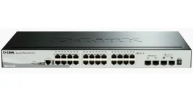 D-Link DGS-1510-28X / Switch / 24x Gb RJ-45 / 4x 10G SFP+ / L3 Managed / Stackable (DGS-1510-28X/E)