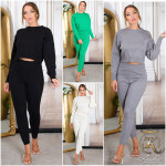 Trendy loungewear 2dílná sada green Einheitsgroesse