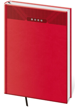Týdenní diář 2026 Helma A5 - Print Classic červený