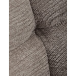 Židle jídelní, hnědá vodoodpudivá látka, černý matný lak, kovové nohy