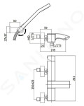 PAFFONI - Level Vanová baterie s příslušenstvím, chrom LEC023CR