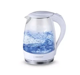Esperanza EKK011W SALTO ANGEL bílá / rychlovarná konvice / 2200 W / 1.7 L / LED podsvícení / sklo a plast (EKK011W)
