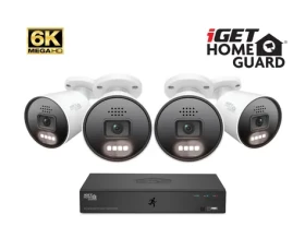 IGET HOMEGUARD HGNVK88604 / 8 kan. 6K rekordér NVR / 4xIP67 6K kamera / PoE / zvuk / AI detekce / LAN / HDMI (75020575)