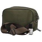 Stylová dámská koženková crossbody kabelka Venantie, army-zelená