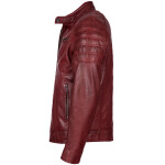 Pánská Kožená Bunda Red Classic Førge Brixton Červená Velikost: 3XL