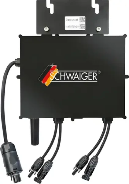 Schwaiger NEP 800/600W černá / Mikroměnič pro fotovoltaiku / 800 W / IP67 (SOWR0806)