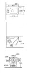 KLUDI - Resa C Závěsné WC, Rimless, Spiralflush, lesklá bílá 28WCW0243