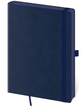 Tečkovaný zápisník Helma A5 - Memory Dark Blue (čtverečkovaný)