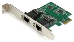 StarTech 2-Port Gigabit PCIe síťová karta / Síťová karta / PCI Express / 2x RJ-45 / Realtek RTL8111E (ST1000SPEXD4)
