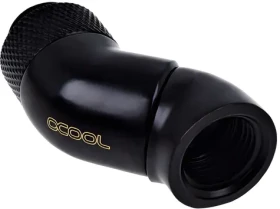 Alphacool Eiszapfen 90° černá / Úhlový adaptér / G1/4 / mosaz / otočný 360° (17250)