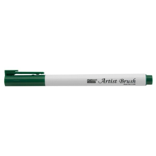 MARVY Artist Brush 1100-4 fix štětcový hrot – barvy vodní báze brush pen na papír lettering kaligrafie rozmývatelný mísitelný acid free netoxický