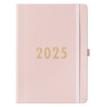 Busy B Týdenní diář Perfect Planner Pink Faux 2025, růžová barva, papír