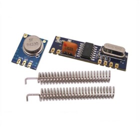 NiceRF 433MHz vysílač + příjimač + 2x anténa - Set čtyř kusů