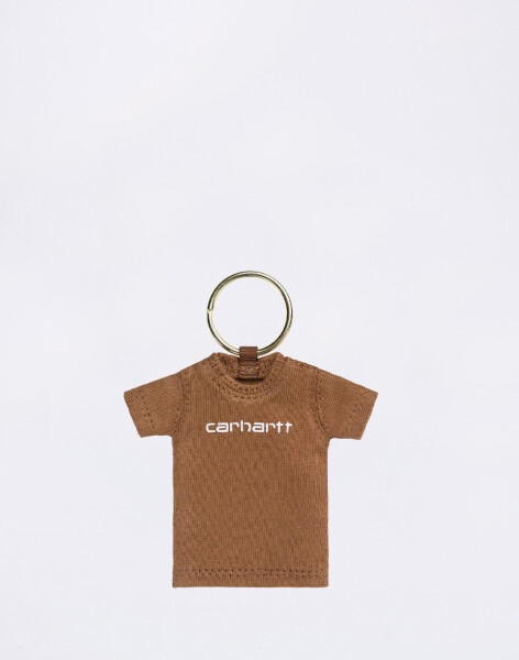 Carhartt WIP Mini Script T-Shirt Keychain Hamilton Brown