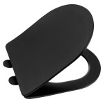 SAPHO - PACO WC sedátko, SLIM, Soft Close, Easy Take, černá mat PCS1012B