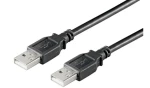 MicroConnect kabel USB2.0 A (M) - USB2.0 A (M) 3m černá / 480Mbit/s (USBAA3B)