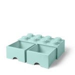 LEGO úložný box šuplíky aqua