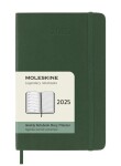 Moleskine Plánovací zápisník 2025 zelený S, měkký