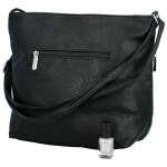 Stylová dámská koženková crossbody kabelka Olbba, černá