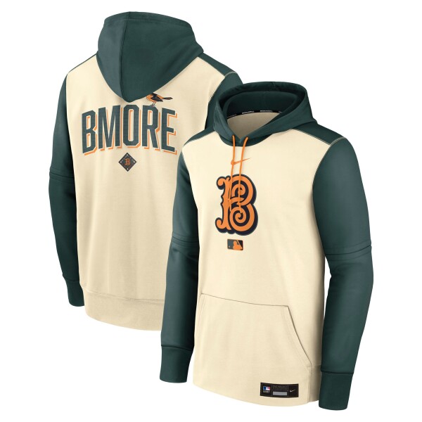 Nike Pánská mikina Baltimore Orioles MLB City Connect 2026 Authentic Therma Hoodie Natural Velikost: 3XL