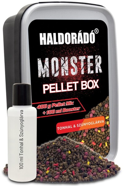 Haldorádó Pelety Monster Pellet Box 2mm 400g - Haldorádó Pelety Monster Pellet Box 400g 2mm Tuňák/Patentka,Haldorádó Pelety Monster Pellet Box 2mm 400