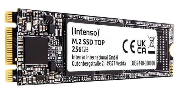 Intenso Top Performance 256GB / M.2 SSD / SATA III / RW: 550/500 MB/s (3832440)