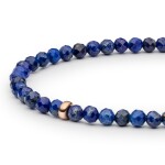 Korálkový náramek s Lapis Lazuli Marcia - stříbro 925/1000, Modrá 18 cm + 3 cm (prodloužení)