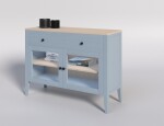 ARTEN (NANO Systems s.r.o.) Buková komoda TALO-KT6 (Šedá)