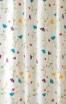 AQUALINE - Sprchový závěs 180x200cm, polyester, květovaný ZP007