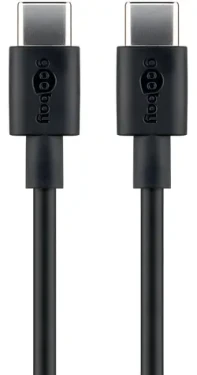 Goobay 66316 černá / Nabíjecí a synchronizační kabel / USB-C / 0,5 m (66316)