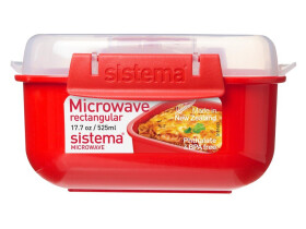 Sistema Krabička na ohřev jídla Microwave 525 ml červená