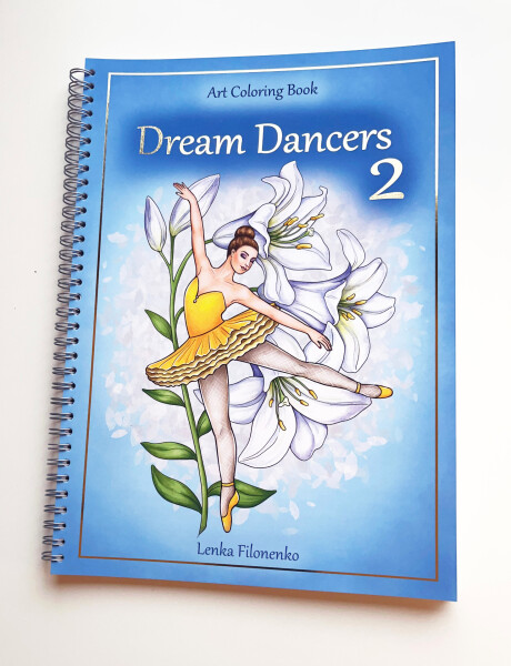 Dream Dancers 2, antistresové omalovánky s podpisem autorky, Lenka Filonenko
