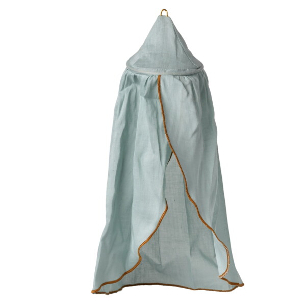 Maileg Nebesa nad postýlku pro myšky Maileg – Mint, modrá barva, textil