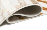 DumDekorace Designový koberec s exotickými listy v béžové GOLDEN Šířka: 120 cm | Délka: 170 cm