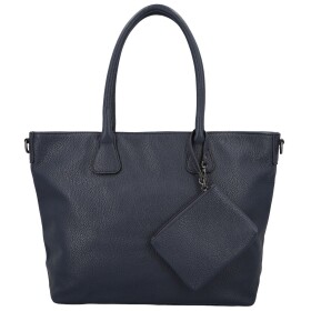 Trendy dámská koženková kabelka na rameno Ceyla, tmavě modrá