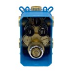 Mereo Termostatická podomítková tlačítková baterie - 3-cestná - oválný kryt CB60157TB