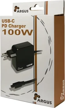 Inter-Tech Argus PD-2100 černá / Nabíječka / USB-C / PD 3.0 / 100W / kabel 1,8m (88882223)