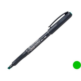 Popisovač Centropen OHP 2638 B permanentní, klínový hrot - zelený